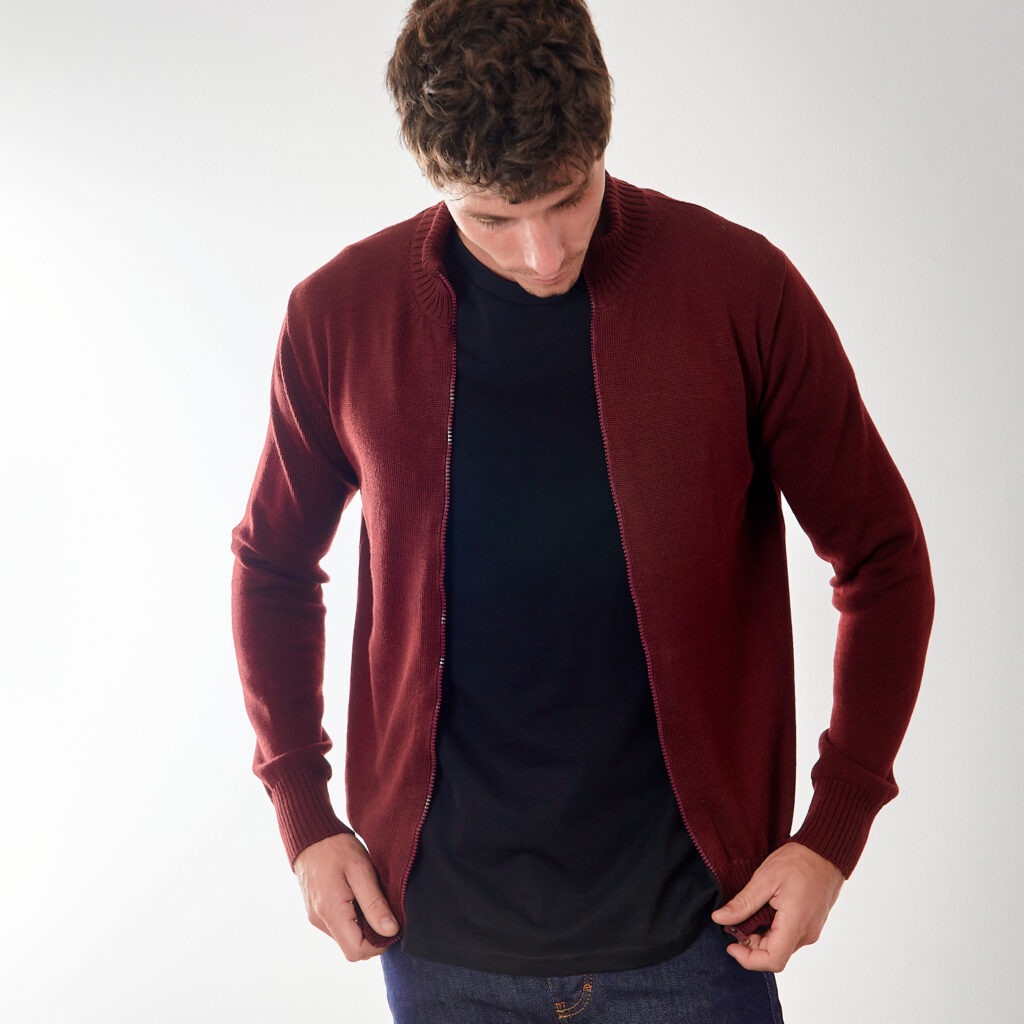 Cardigan uomo lana merinos best sale