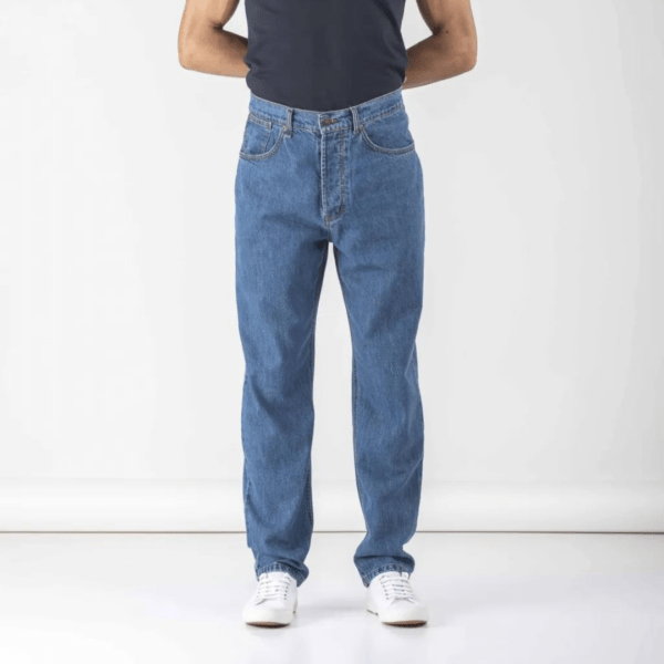 jeans uomo tapered cotone biologico Berry